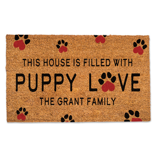 Trinx Personalizable Valentine's Day Outdoor Doormat Wayfair
